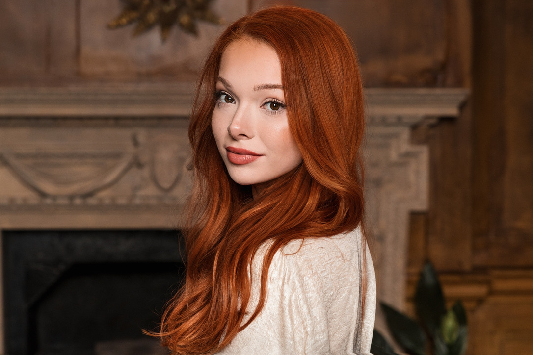 Courtney Sardana in a close cream editorial portrait